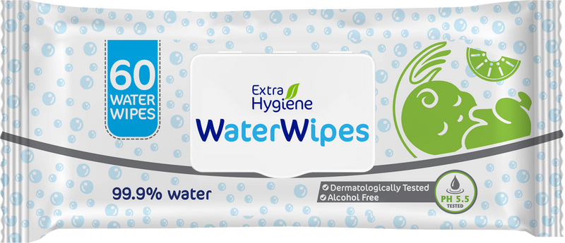 Baby Water Wipes - 60 Wipes