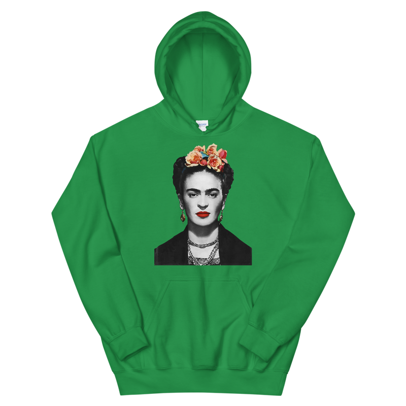 Frida Kahlo With Flowers Poster Artwork Unisex Hoodie