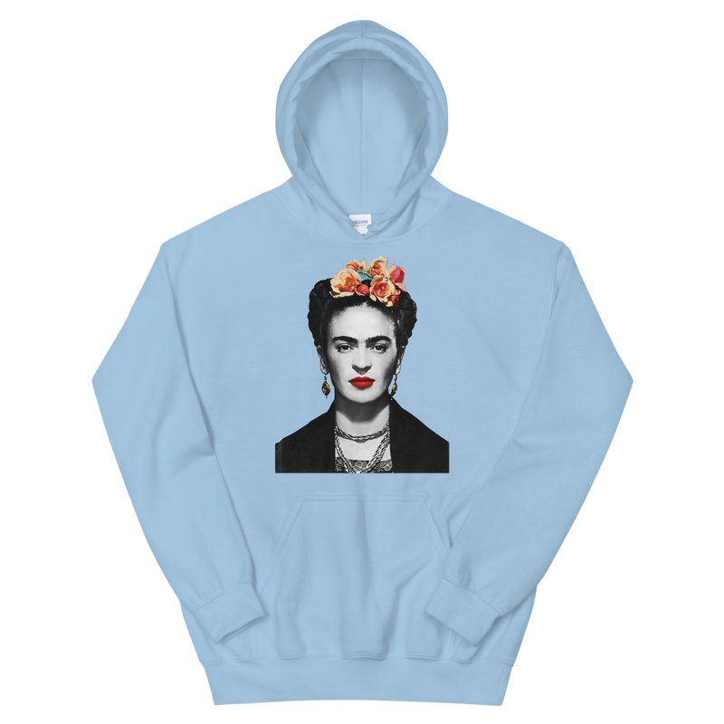 Frida Kahlo With Flowers Poster Artwork Unisex Hoodie